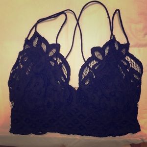 Free People Black Bralette